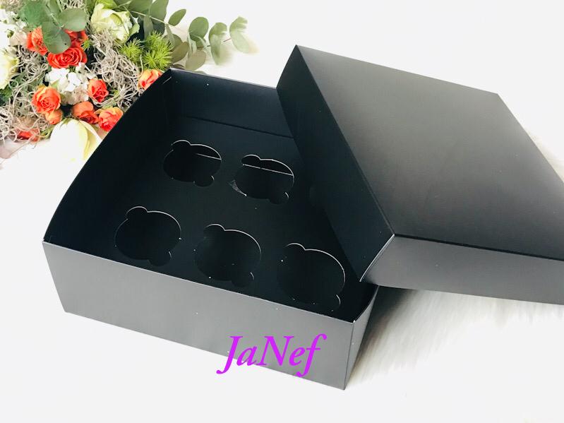 25x25x10 Cupcake Kutusu 6'lı — galeri görseli