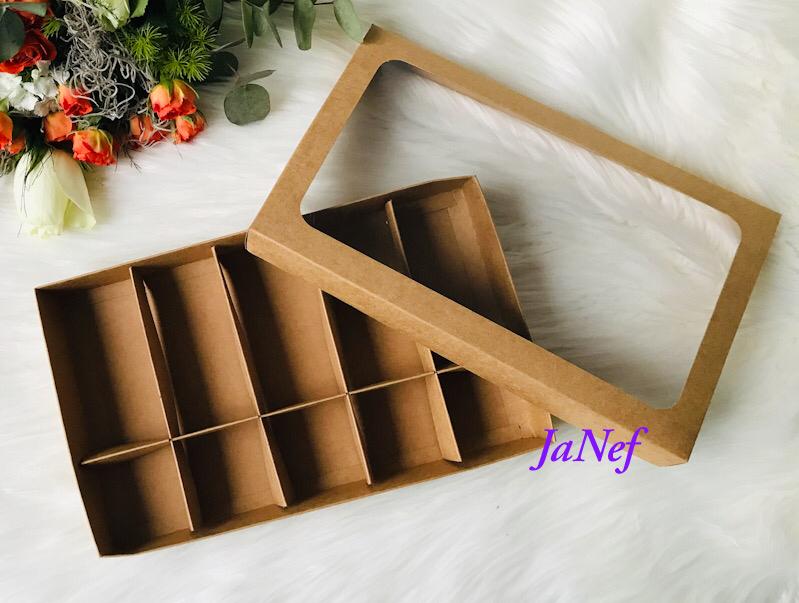 10 Bölmeli Pencereli Kutu-Magnum Cake Kutusu — galeri görseli