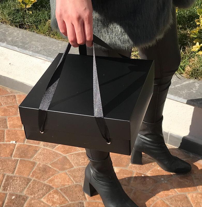 25x25x10 Karton Taşıma Kutusu-4 Bölmeli — ürün görseli