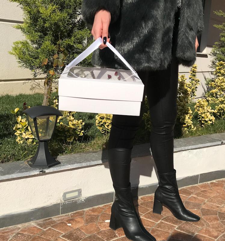 25x25x10 Cupcake Taşıma Kutusu 6'lı — galeri görseli