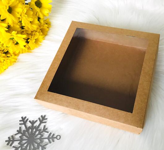 20x20x5 Pencereli Karton Kutu — galeri görseli