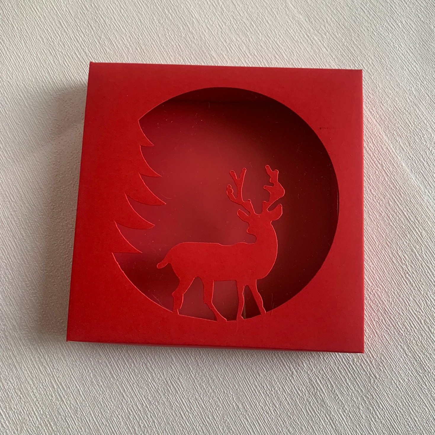 18x18x4 Karton Kutu-Geyik — galeri görseli