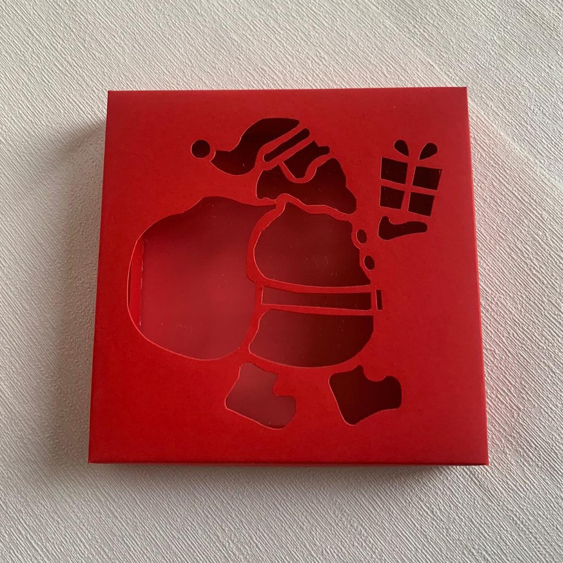 18x18x4 Karton Kutu-Noel Baba — galeri görseli