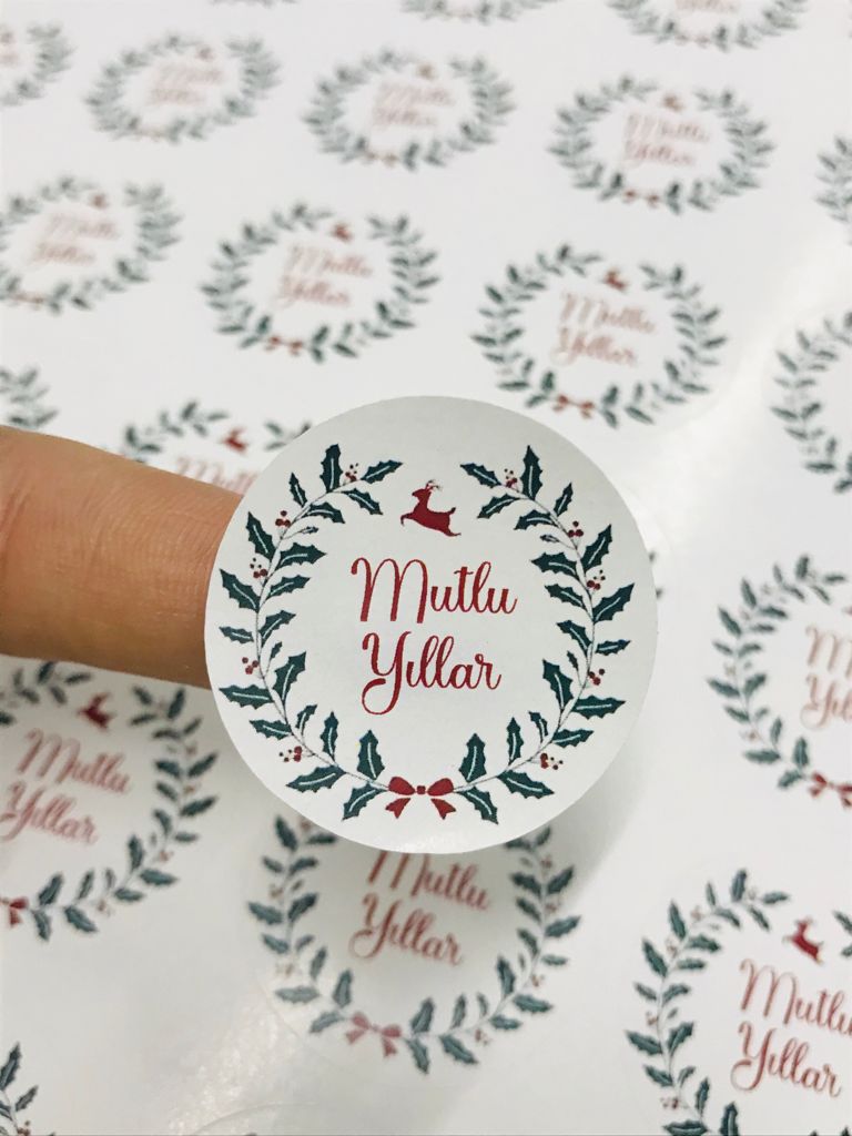Sticker Yapışkanlı,Mutlu Yıllar-G — ürün görseli