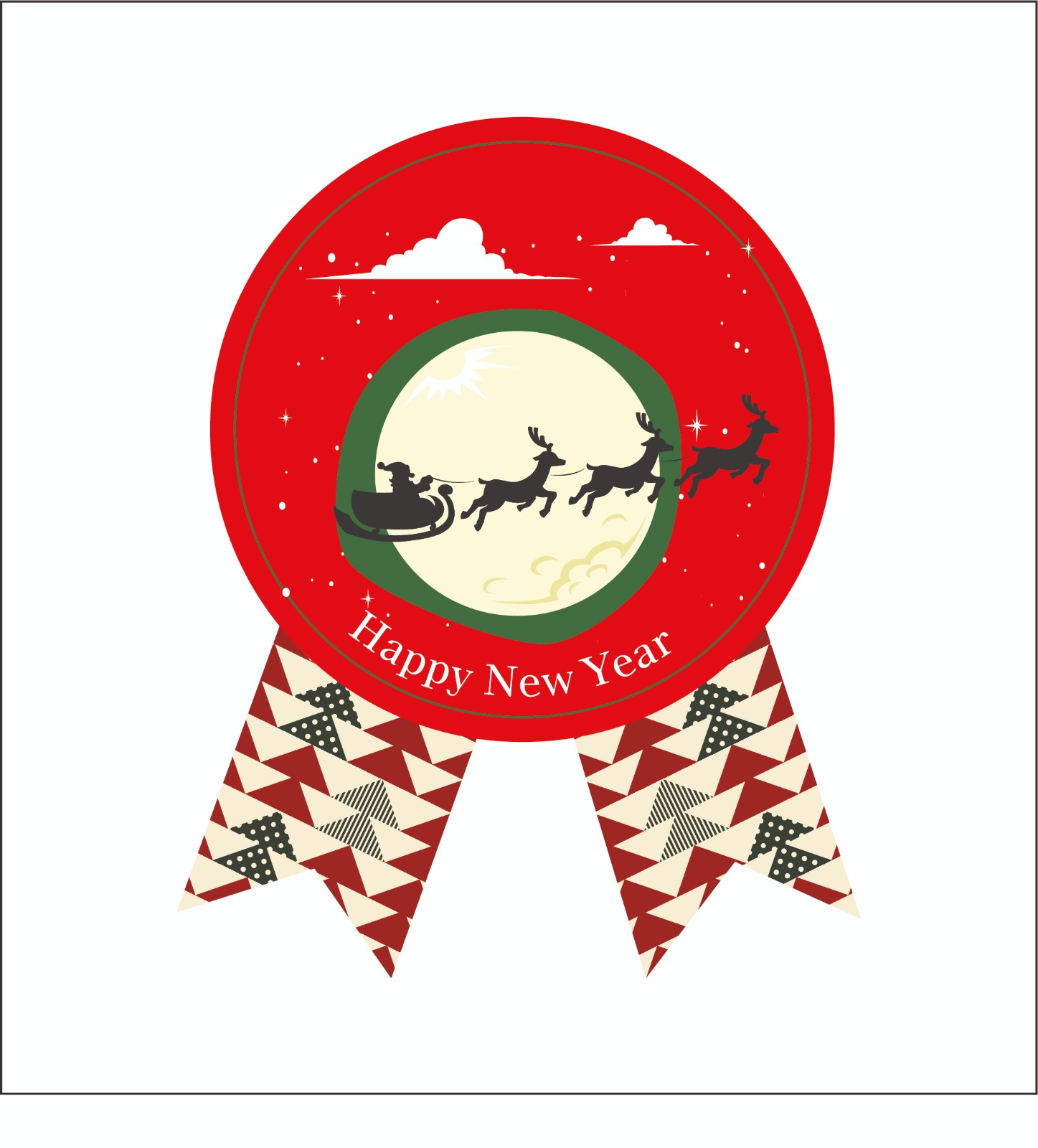 Sticker Yapışkanlı,Noel Geyik — ürün görseli