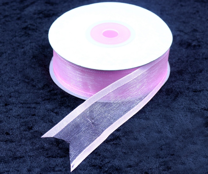 Kurdele Saten Şeritli Organze 25 mm — galeri görseli