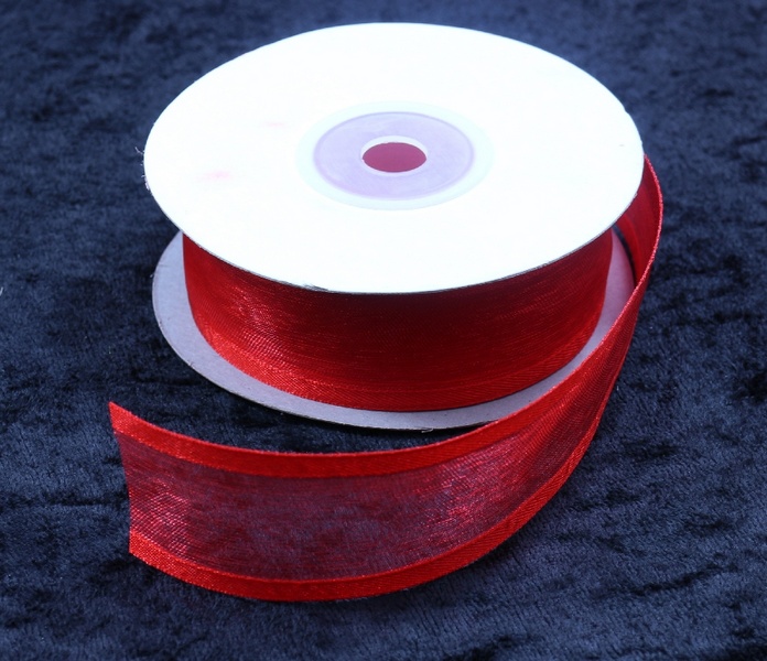 Kurdele Saten Şeritli Organze 25 mm — galeri görseli