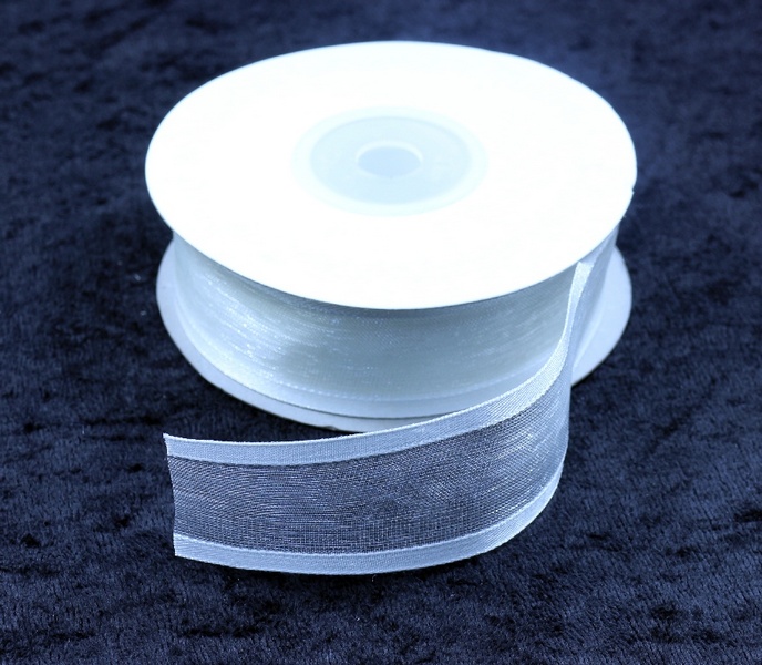 Kurdele Saten Şeritli Organze 25 mm — galeri görseli