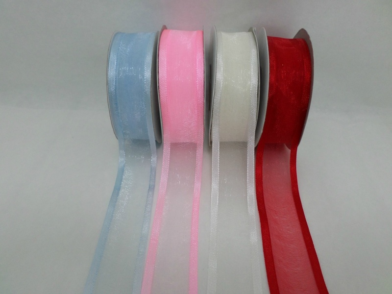 Kurdele Saten Şeritli Organze 25 mm — ürün görseli