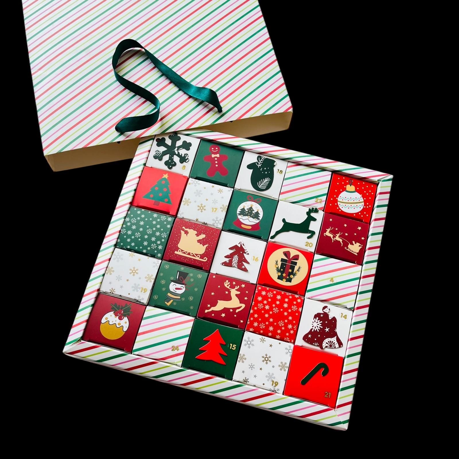 24 Gün(24 Days-Advent Takvimi) Çikolata-Bonbon-Kurabiye Kutusu — galeri görseli